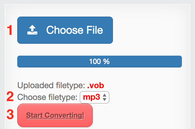 How to convert VOB files online to MP3